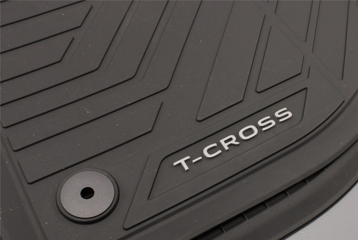 Genuine VW T-Cross 2019-on rubber floor mats set RHD (front) 2GN061502 82V