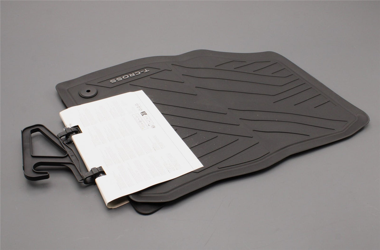 Genuine VW T-Cross 2019-on rubber floor mats set RHD (front) 2GN061502 82V