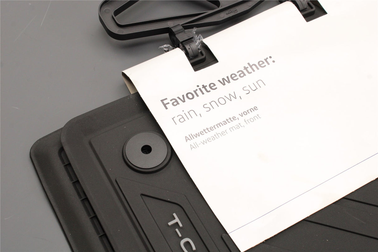 Genuine VW T-Cross 2019-on rubber floor mats set RHD (front) 2GN061502 82V