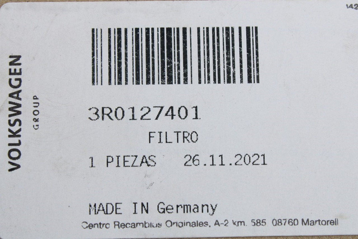 SEAT Exeo 2009-2013 Fuel filter for 2.0 TDI engine 3R0127401