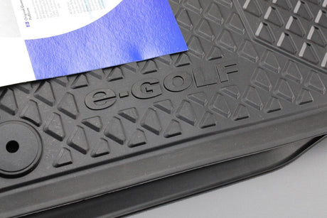 VW e-Golf 2014-on front and rear rubber floor mats (RHD) 5GE061500C 041