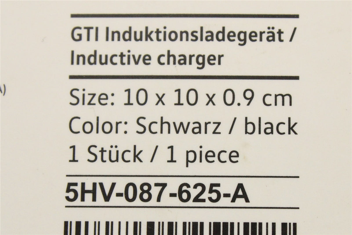 VW GTI wireless charging pad 5HV087625A
