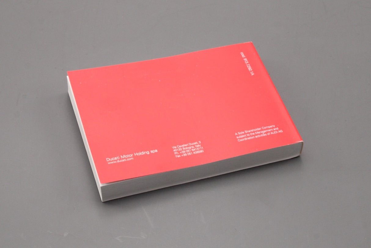 Ducati 1299 Panigale S ABS 2016 owners manual 91372921A