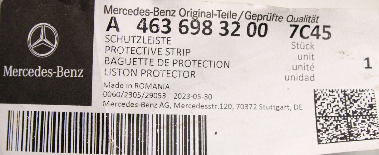 Mercedes-Benz G-Class W463 front wing trim (right) A46369832007C45