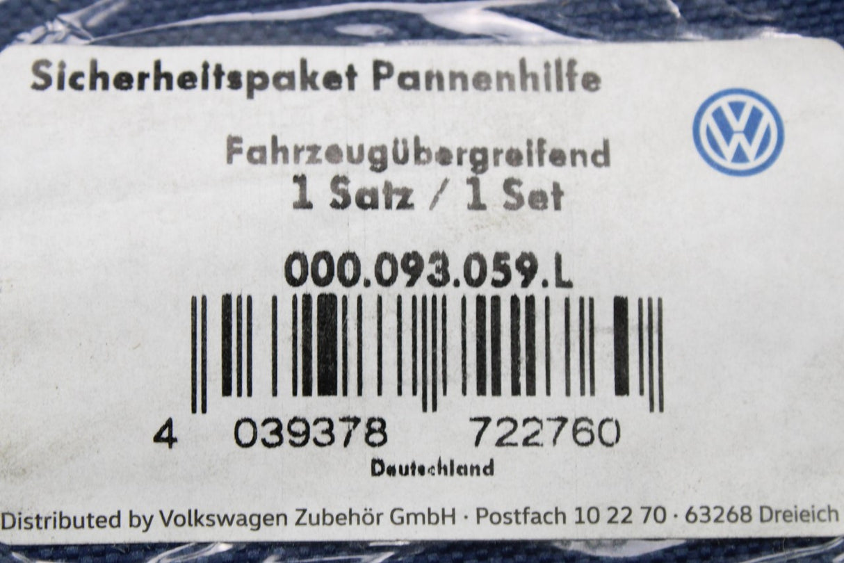 VW Volkswagen emergency breakdown safety kit 000093059L