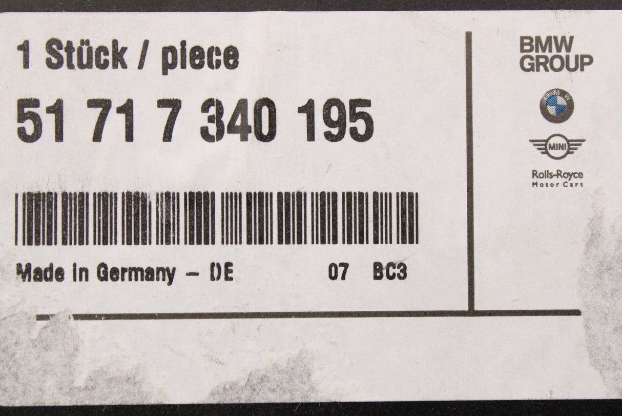 BMW 5" G30 G31 6" 7" 8" front wheel arch access cover panel 51717340195