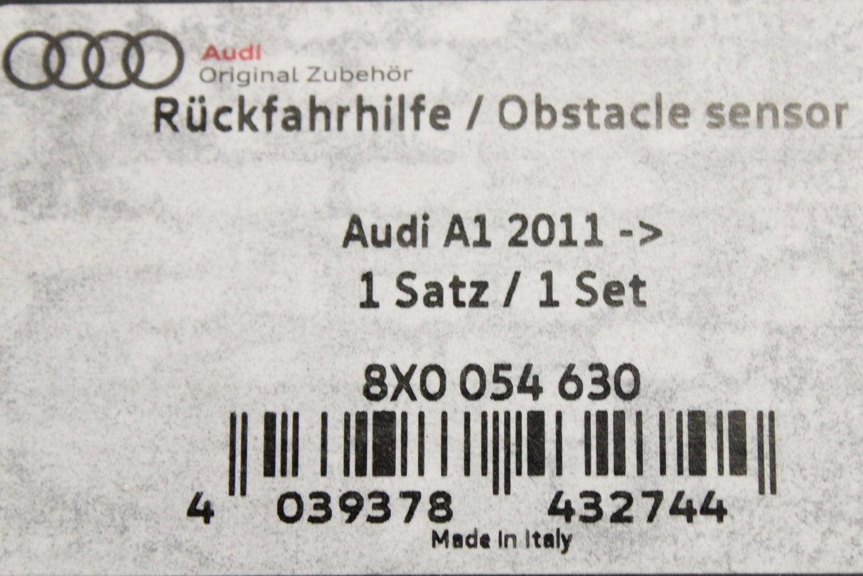 Audi A1 S1 2010-2018 retrofit parking sensor kit (rear) 8X0054630