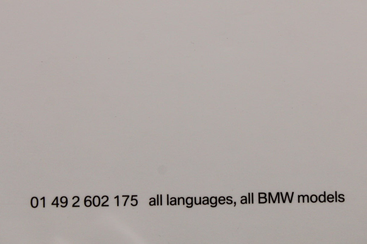 BMW service book 01492602175