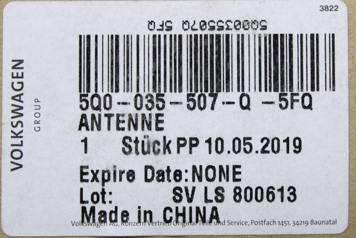 VW Golf MK7 T-Roc Skoda Octavia SEAT Ateca roof aerial 5Q0035507Q 5FQ