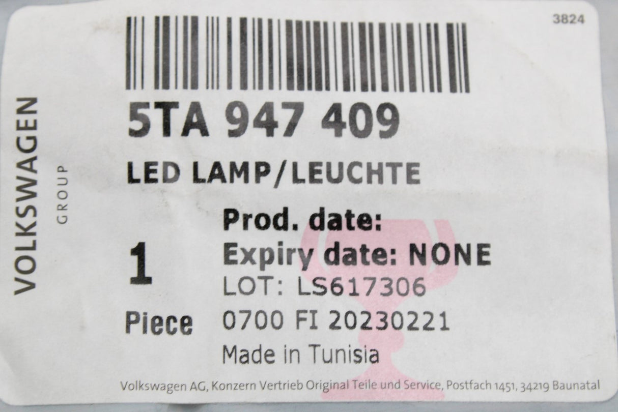 VW ID.Buzz T-Roc Polo AW Skoda LED footwell light lamp (x1) 5TA947409