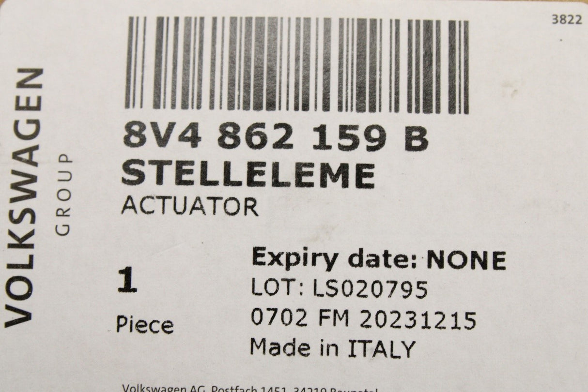 VW Audi Skoda SEAT fuel filler flap door actuator (PHEV) 8V4862159B