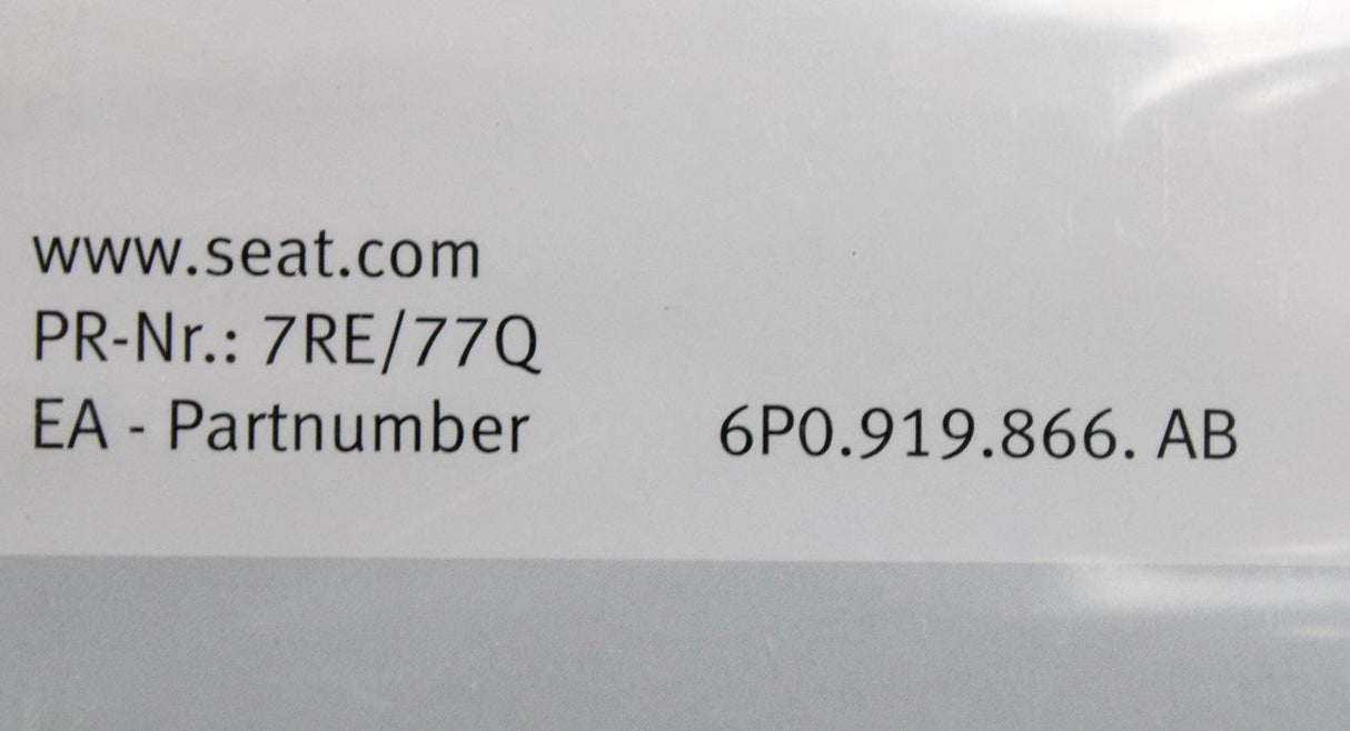 SEAT Navigation AS Europe 1 V6 SD card 6P0919866AB