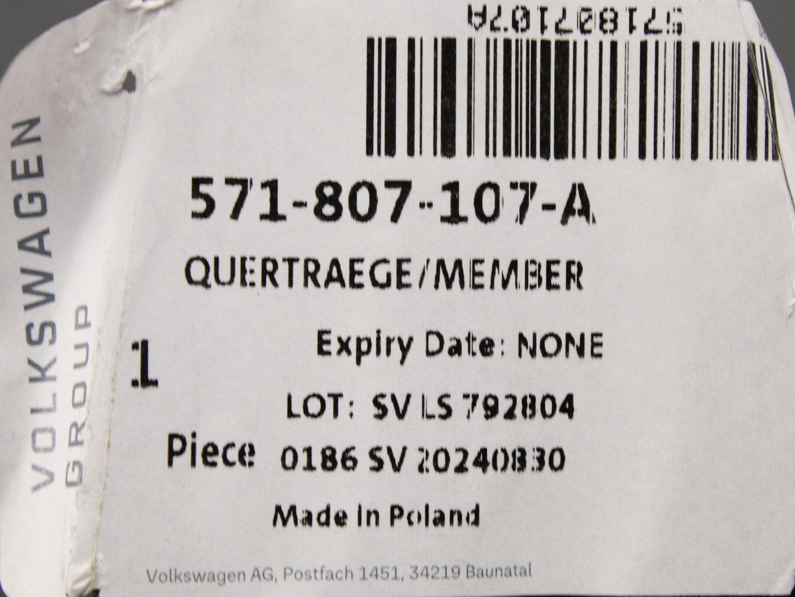 VW Tiguan 2024-on bumper crash bar cross member 571807107A