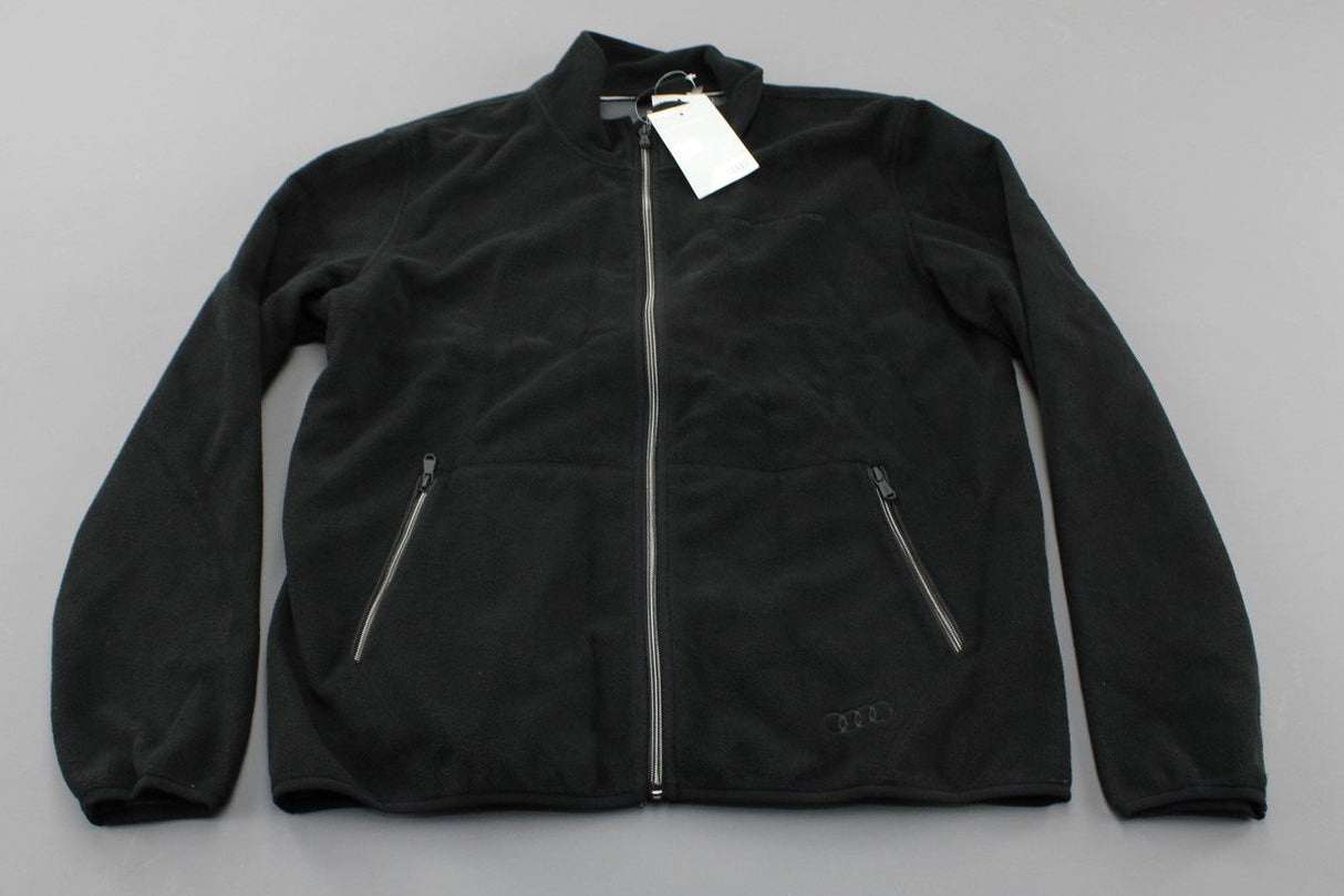 Audi Quattro Men's fleece jacket Black (Large) 3131700604