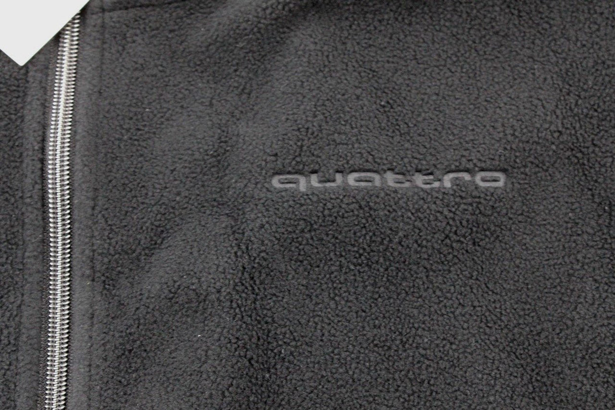 Audi Quattro Men's fleece jacket Black (Large) 3131700604