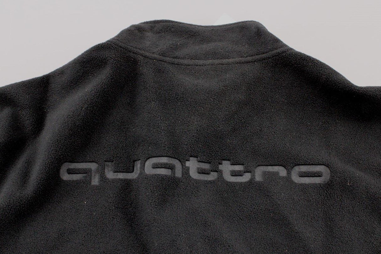 Audi Quattro Men's fleece jacket Black (Large) 3131700604