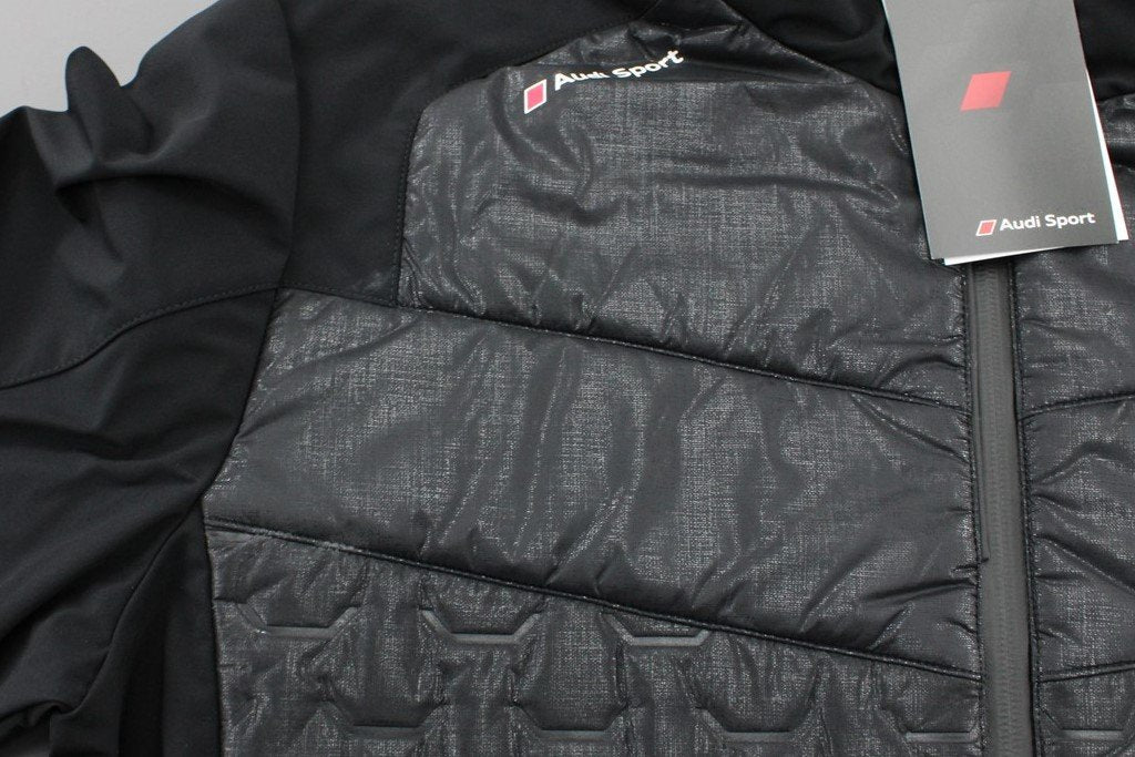 Audi Sport Men's Hybrid Jacket Ultrasonic Black (Large) 3131702204