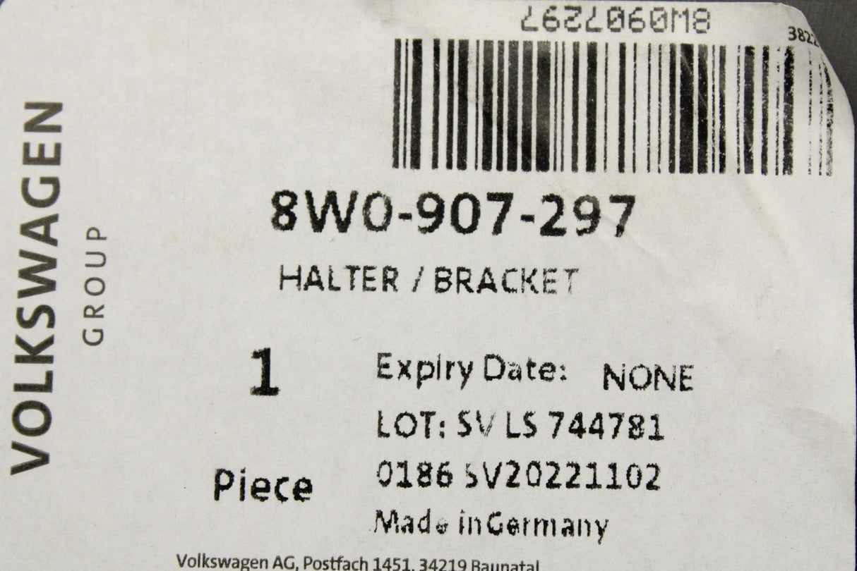 Audi A4 16-on S4 RS4 A5 17-on S5 RS5 control unit bracket 8W0907297