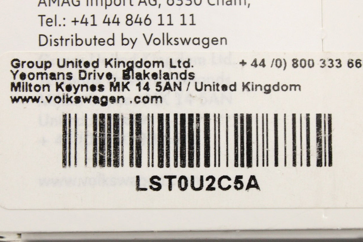 VW Up! touch up paint set x2 9ml teal blue LC5A LST0U2C5A