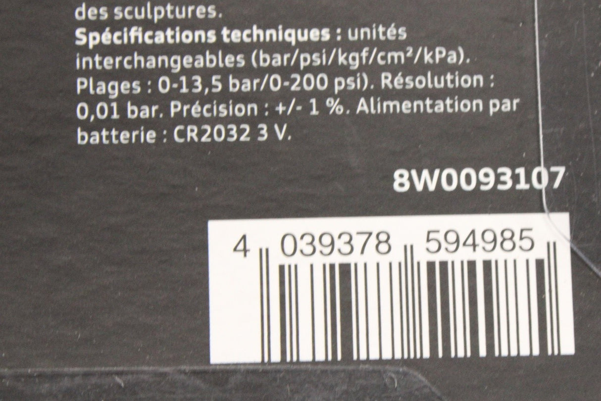 Audi electric tyre pressure and tread depth gauge 8W0093107
