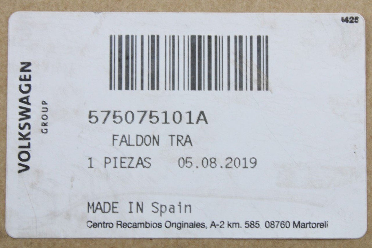 SEAT Ateca FR 2017-2020 Rear mud flaps (FR model only) 575075101A