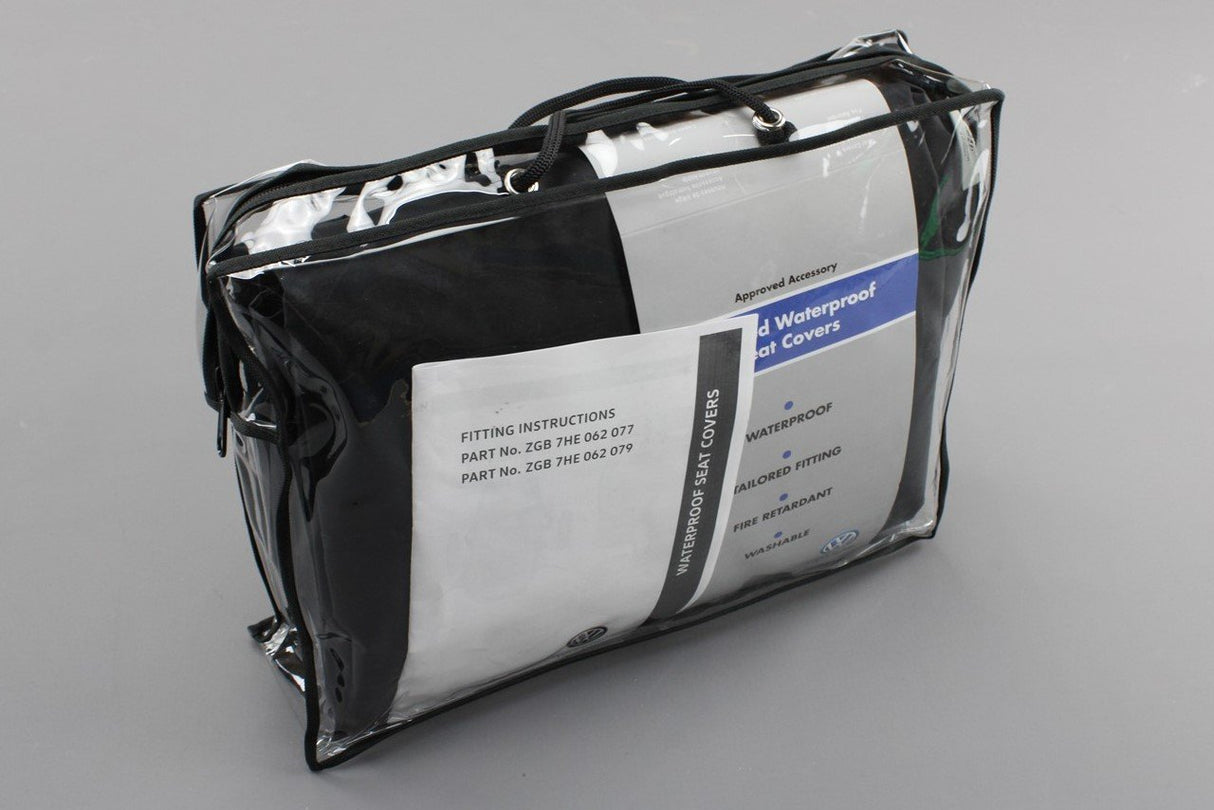 VW Transporter T6 T6.1 front seat covers 1+2 (black) ZGB7HE062 079