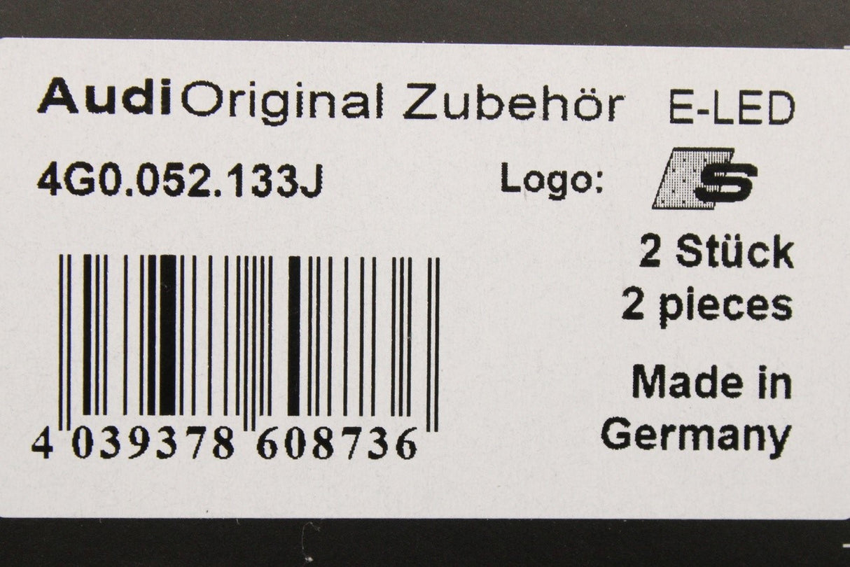 Audi "S-logo" accessory LED projector entry puddle lights 4G0052133J