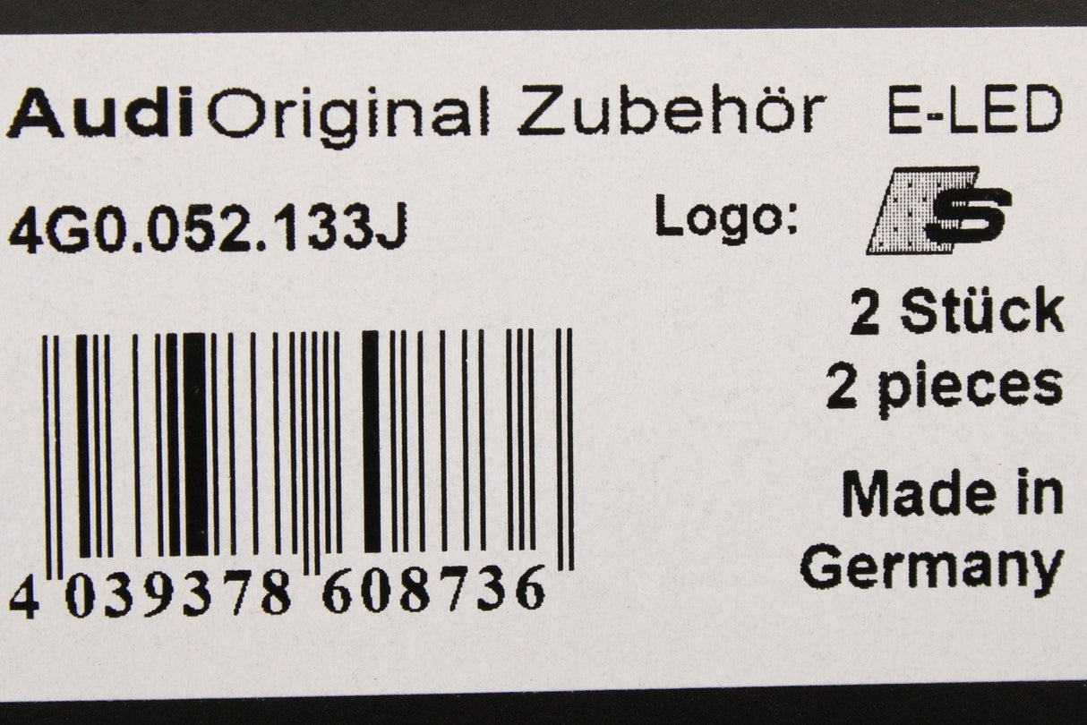 Audi S-logo LED projector entry puddle lights (x4 bundle) 4G0052133J