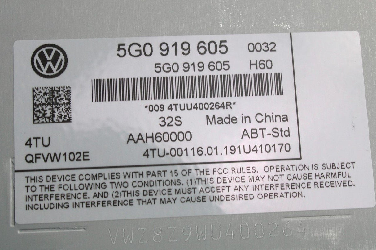 VW Golf MK7 2013-2017 touchscreen radio control display screen 5G0919605