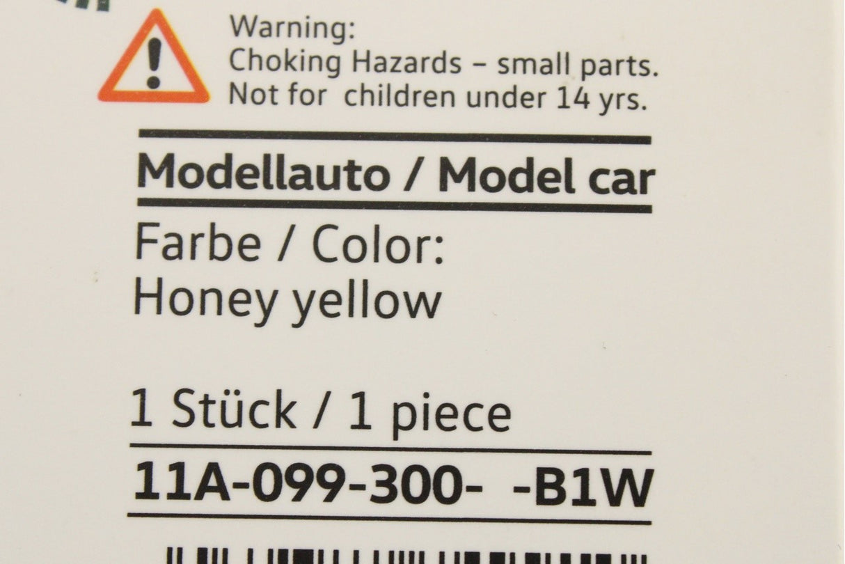 VW ID.4 model car honey yellow (1:43 scale) 11A099300 B1W