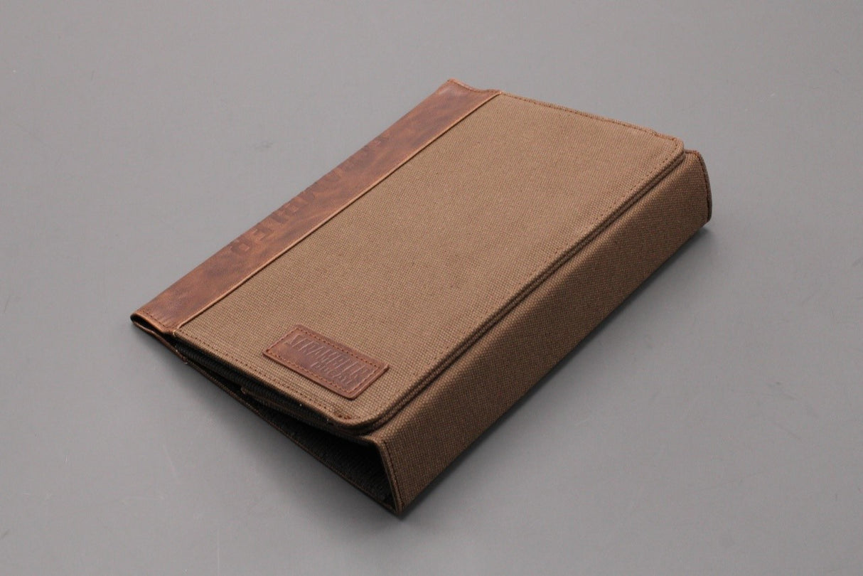 Ducati Scramber leather / canvas service wallet folder
