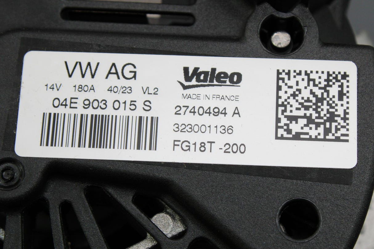 VW Passat Skoda SEAT 1.0 1.2 1.4 1.5 TSI alternator (180A) 04E903015SX
