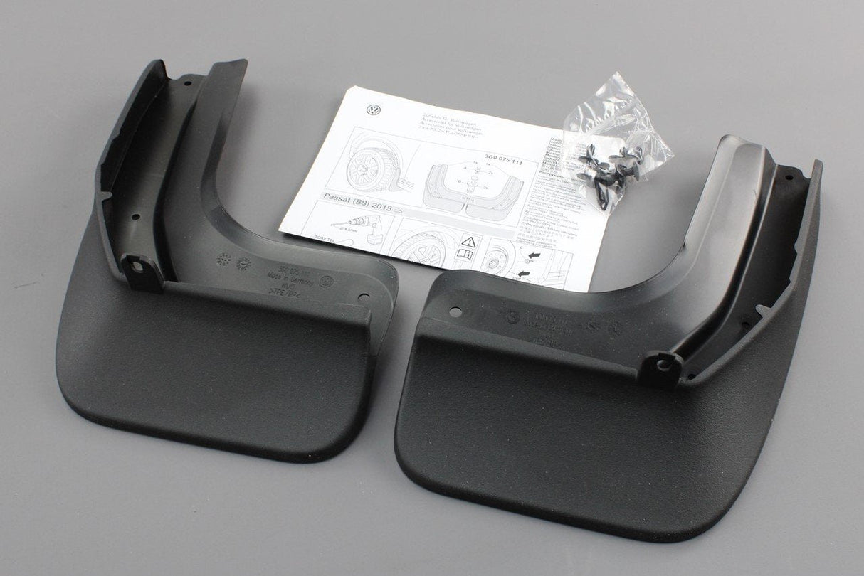 VW Passat B8 2015-on accessory front mud flaps pair 3G0075111