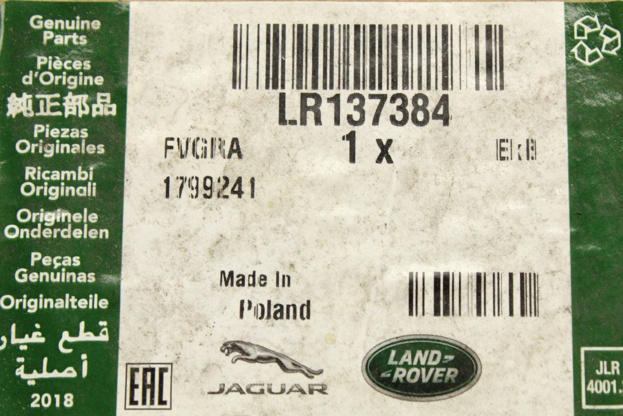 Range Rover Evoque 19-on spare wheel tool kit storage foam LR137384