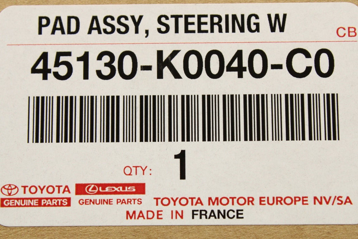 Toyota Yaris 20-on Yaris Cross steering wheel airbag 45130-K0040-C0