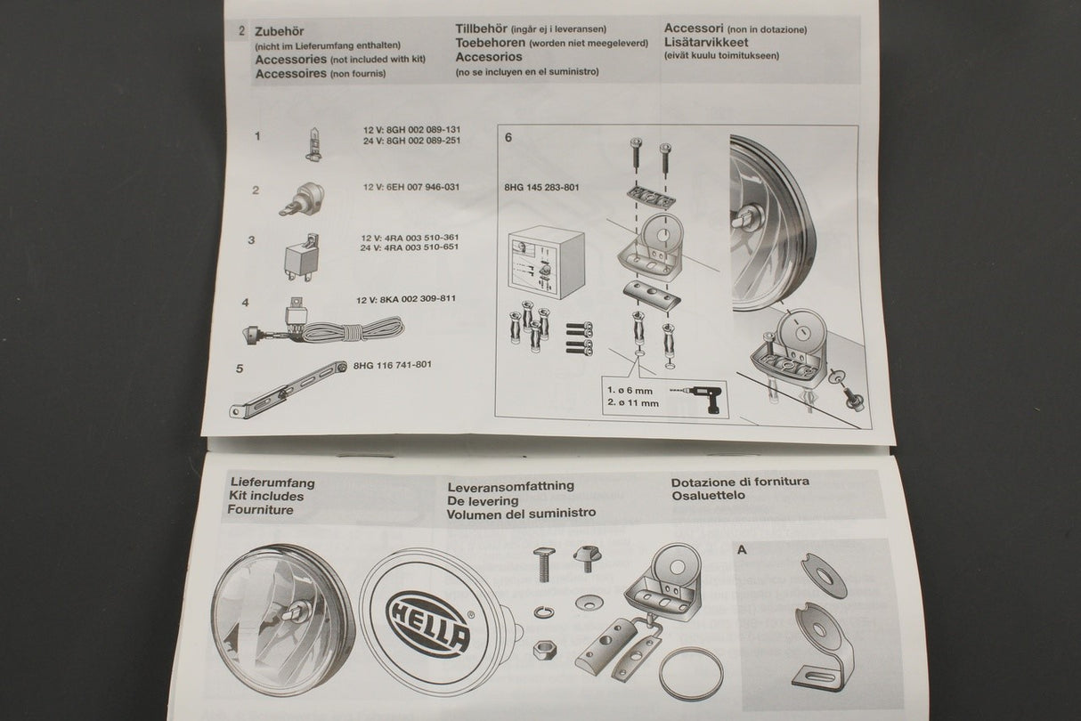 Toyota Hilux 2015-on driving spot lamp light kit (front) PW58A-0K004