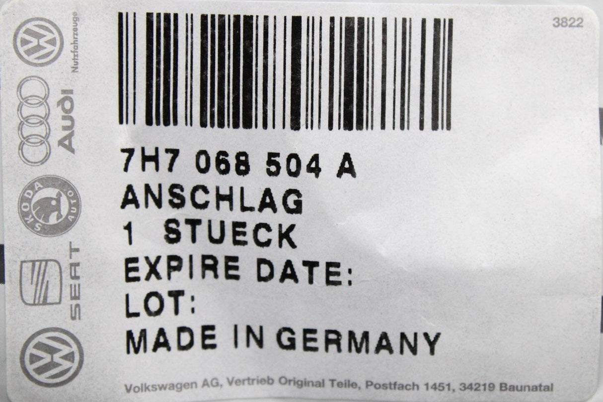 VW Transporter California T5 - T6.1 folding table stopper kit 7H7068504A