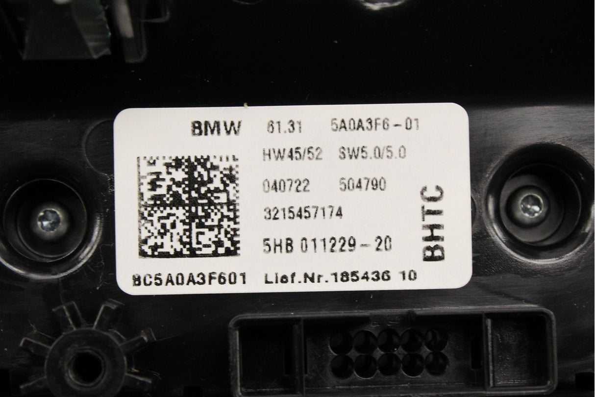 BMW i3 2013-18 radio and climate control A/C panel 61315A0A3F6