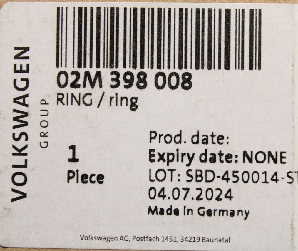 VW Audi Skoda SEAT 6 speed manual gearbox circlips set 02M398008