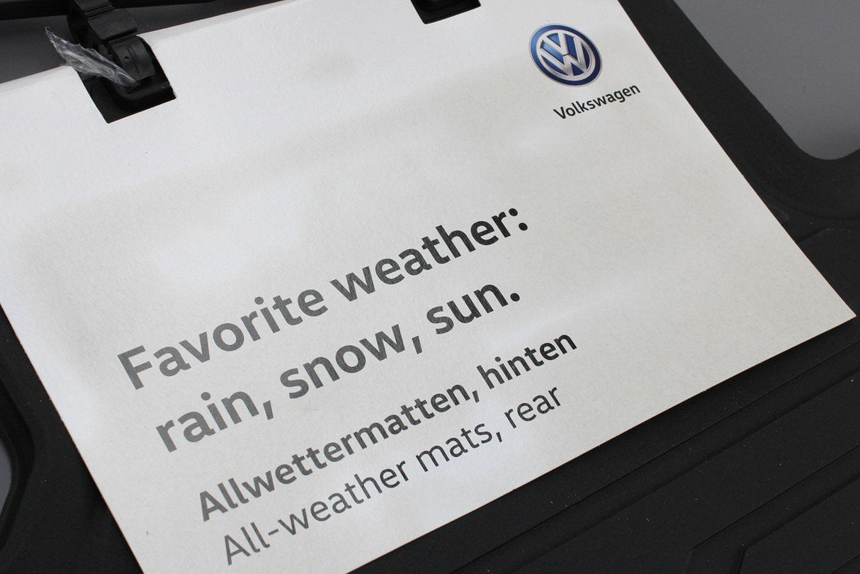 VW Touareg 2018-Onward Rear rubber floor mat set 760061512 82V