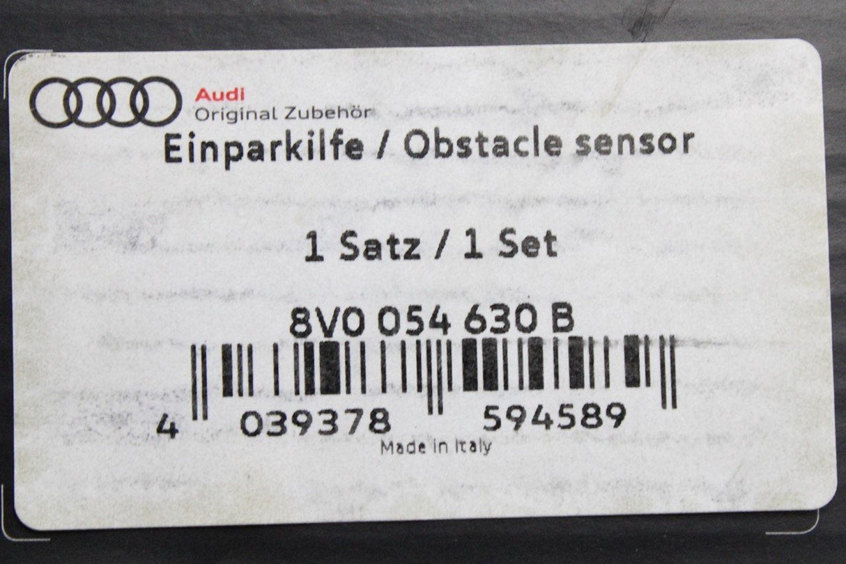 Audi A3 S3 8V 17-20 Q2 Q3 parking sensor retro-fit kit (rear) 8V0054630B