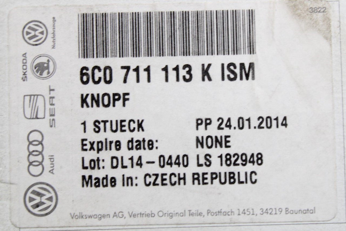 VW Polo 6C 2015-18 gear-stick knob and gaiter (5-speed) 6C0711113K ISM