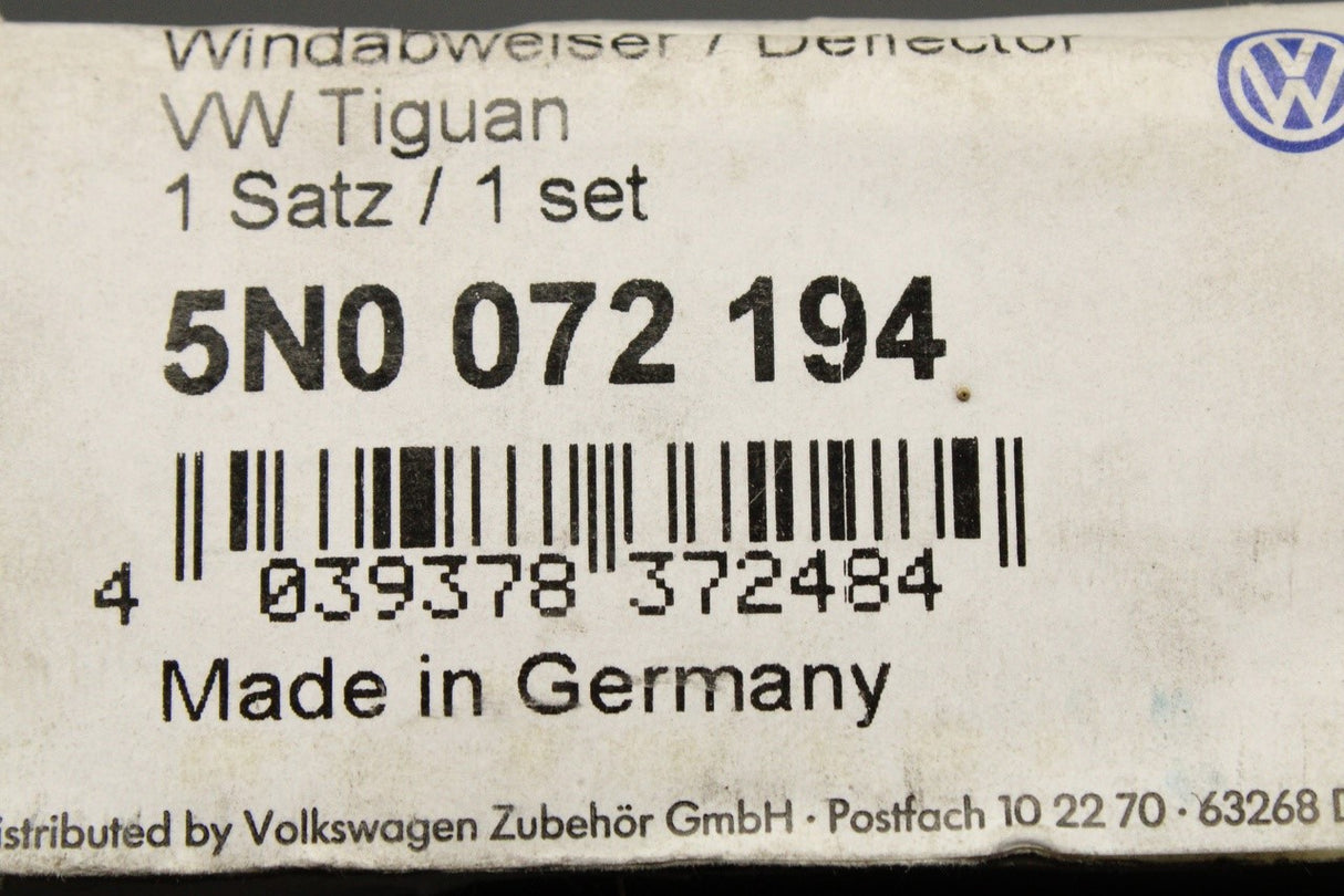 VW Tiguan 2008-2016 door wind deflectors (rear) 5N0072194