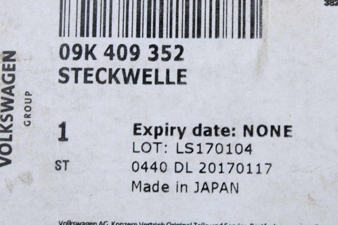 VW Transporter California T5 6 speed auto gearbox stub shaft 09K409352