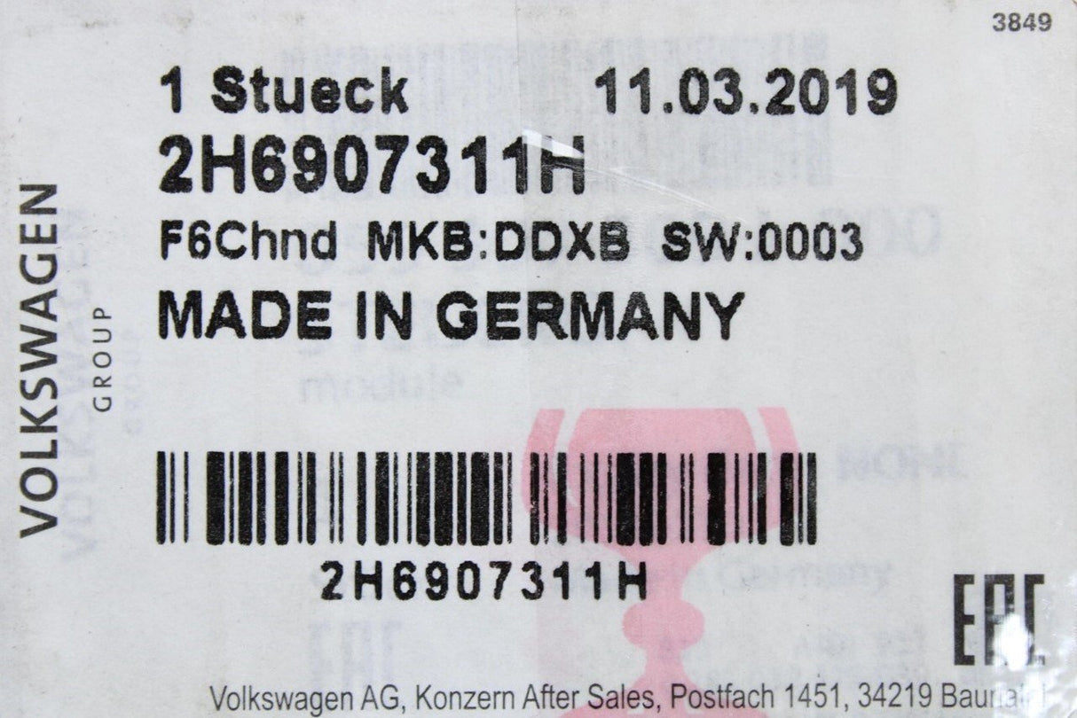 VW Amarok 17-22 engine control unit ECU (diesel) 2H6907311H