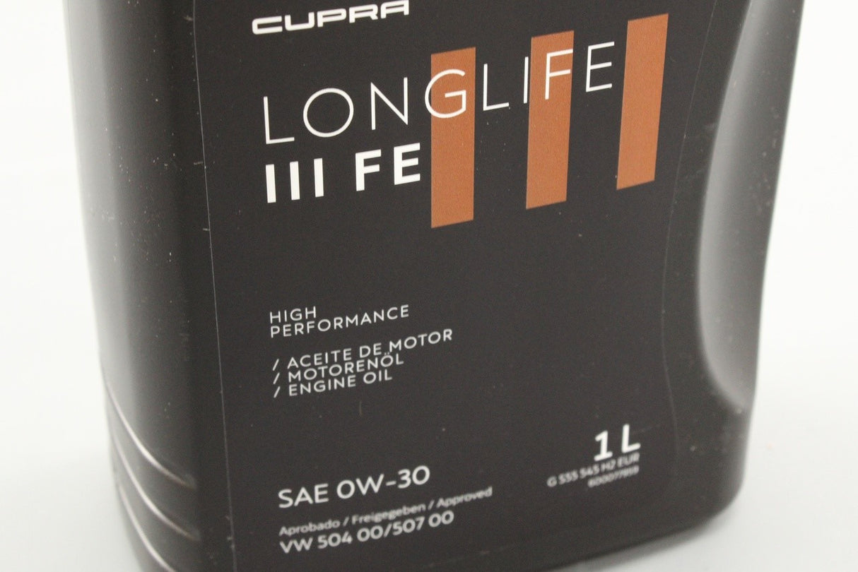 CUPRA high performance 0W-30 long life engine oil (1 litre) GS55545H2EUR