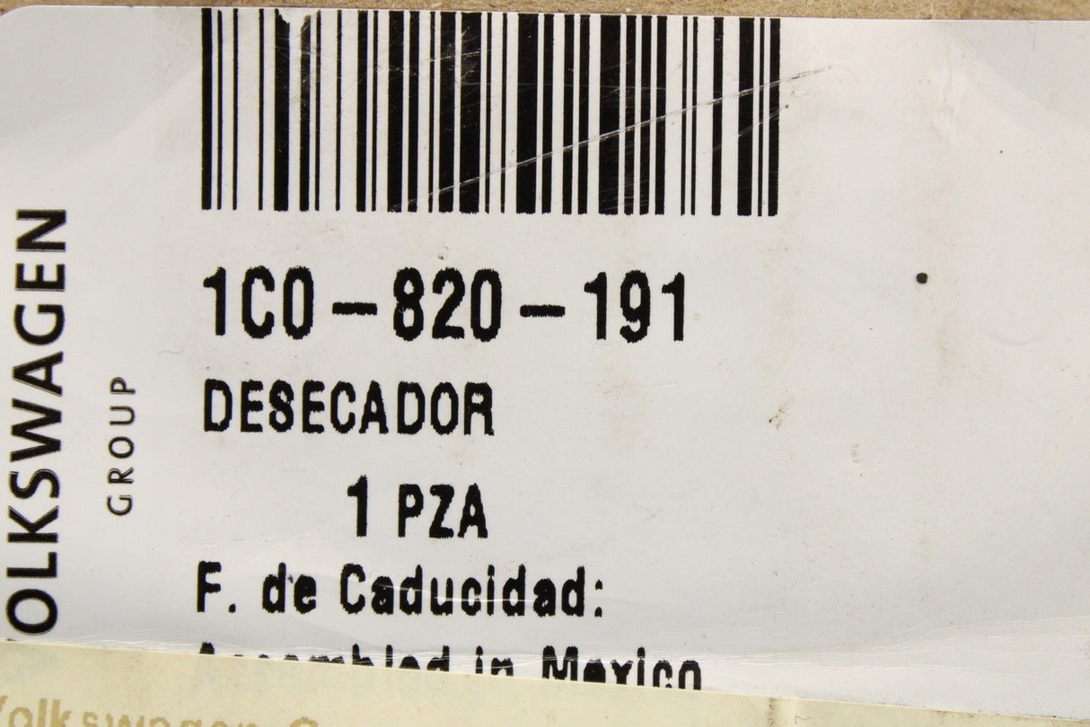 VW Beetle 1999-10 SEAT Cordoba 2000-02 air conditioning dryer 1C0820191
