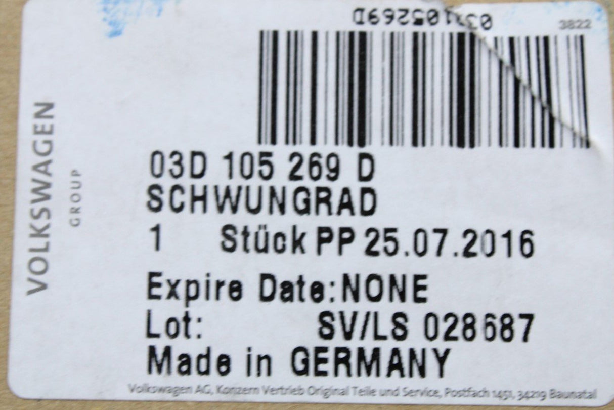 Skoda Fabia Rapid Roomster 1.2ltr 3 cylinder flywheel 03D105269D