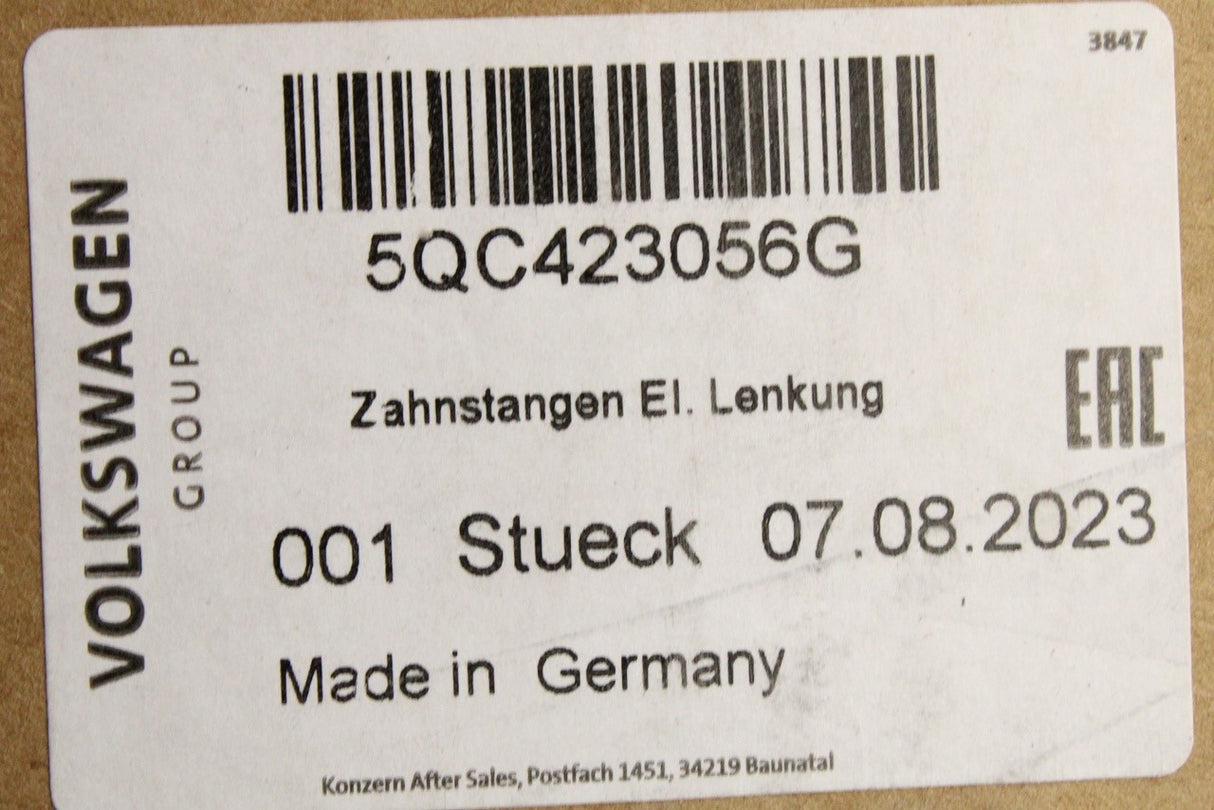 VW Tiguan Audi Q3 SEAT Tarraco 2016-on RHD steering rack 5QC423056G