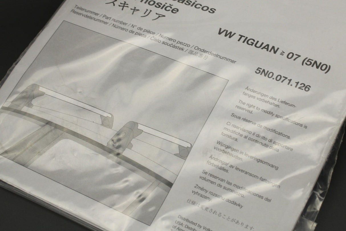 VW Tiguan 2008-2016 accessory roof bars 5N0071126